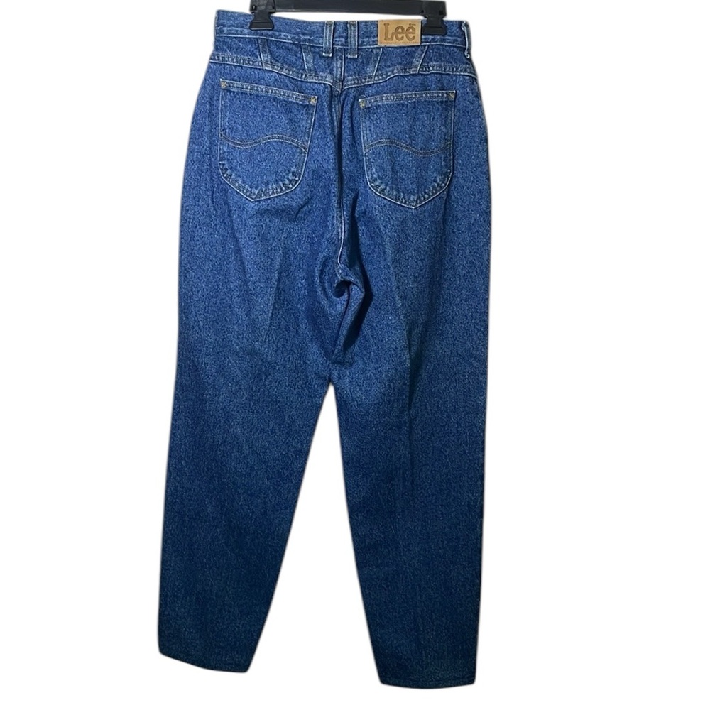 1980s Lee Women’s High Waist Tapered Jeans Size 14 Medium - Picture 6 of 10